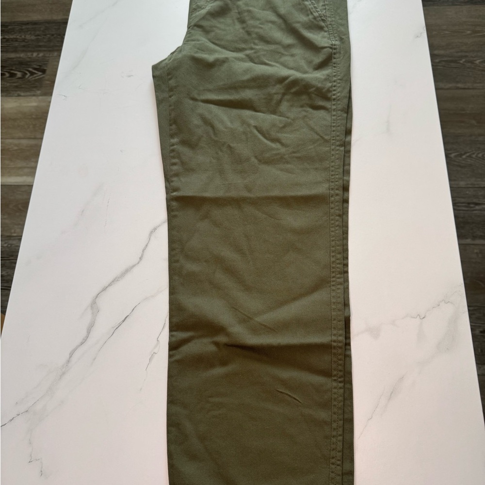 GAP Green Chinos Cotton Blend Straight-Leg